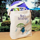 Raindrops Personalized  Canvas Tote Bag